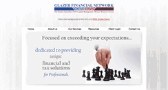 Desktop Screenshot of glazerfinancial.com